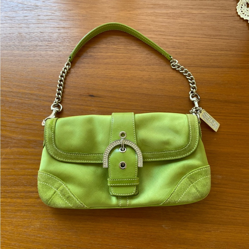 Green coach madison purse